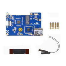 MPW2.5G for Raspberry Pi 5 Expansion Board PCIE to WiFi7 2.5G ETH HAT RTL8125 Support WiFi7 WiFi6 WiFi5 for RPI 5