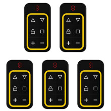 5X 8CH Multi Frequency Garage Door Remote Control 270-868MHZ RF Copy Fjärrkontroll Identifiera Automatiskt Frekvens Gul