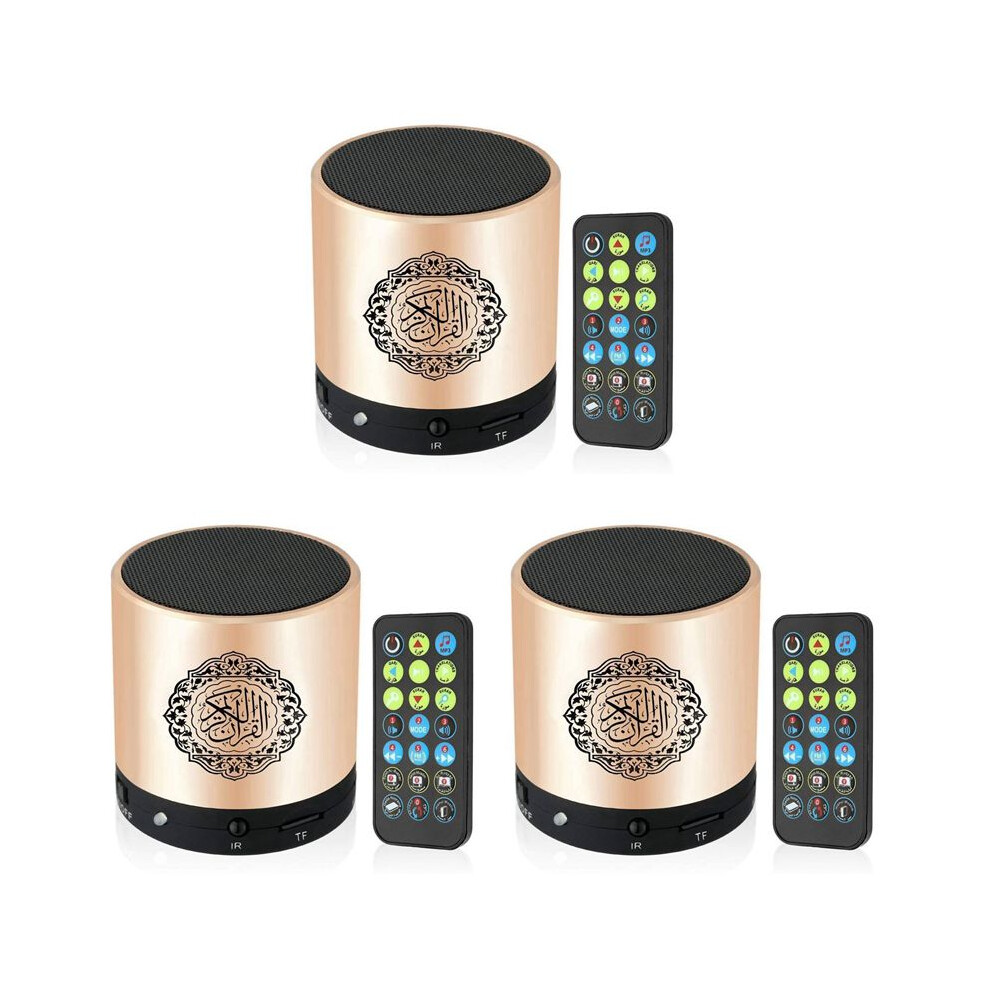 3X Quran Muslim Speaker, Koran Translation Small Portable Remote Control Mp3 Fm If Player Ramadan Hajj 6031621599127