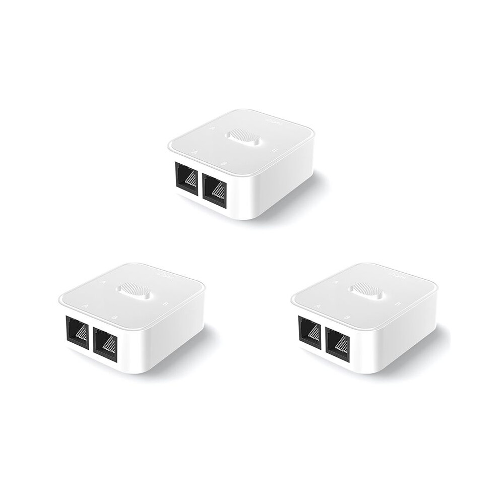 3X 2 Port Rj45 Lan Cat6 Selector 1000Mbps 2 In 1 Out /1 In 2 Out 2 In 1 Outrj45 Network Splitter 6032923585009