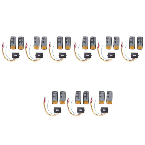 9Set 12V 24V 2.4G 50M Universal Car Wireless Winch Crane Remote Control Controller with Twin Handset Remote Range 1