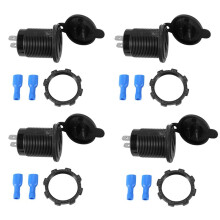 4X 5V 4.8A Double Prise de Puissance D'Adaptateur de Prise de Chargeur D'USB pour Le Bateau de Voiture 12V 24V Rv