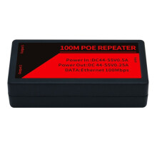 1-zu-2-Port-PoE-Extender, 100 Mbit/S, POE-Extender für IP-Port, Maximale Übertragungsverlängerung Um 100 M für NVR-IP-Kamera, AP-IP