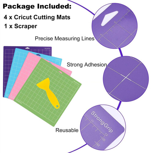 12\" Sticky Cutting Mat with Grids - Craft Sewing Gift 2
