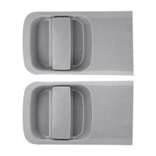 2PCS Left + Right Sliding Exterior Outside Door Handle Grey for H1 Grand Starex Imax I800 2007-2023