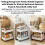 (2 layer) Mobile Storage Cart with Wheels for Kitchen & Bathroom 5