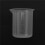 Kitchen Lab Graduated Beaker Clear Plastic Measuring Cup Thicken with Cap Measuring Jug 200ML 6Pcs 9