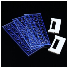 2X Plastic 3 Layers Lab Test Tube Rack Holder for 18mm Centrifugal Pipe Stand 40 Holes