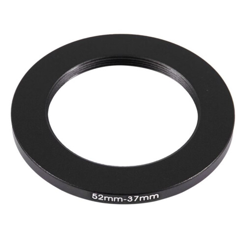 3 Pcs 52mm-37mm 52mm to 37mm Black Step Down Ring Adapter for Camera 2