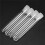 600Pcs Clear Plastic Test Tubes with White Screw Caps Sample Containers Bottles Push Caps 12X75mm 5