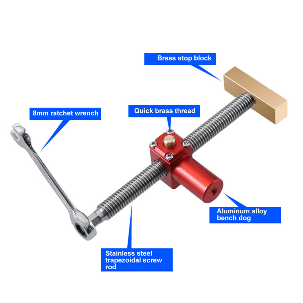 20mm Bench Dog Clamp 0-120mm Quick