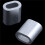 2 mm Aluminium med Dubbla Hål Vajerklämma 480 St 1