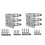 2Pcs Universal Wall Mounting Bracket with 6 Loops, Stainless Steel Vertical Pole Mount Adapter for CCTV Security Camera 1