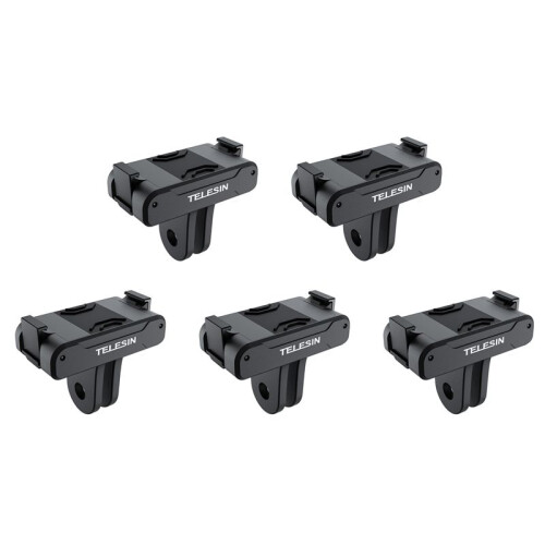 5X TELESIN Magnetic Two Claw Adapter Action Camera Accessories for  OSMO Action 3 Adapter