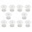 10Pcs 6 Trous Acrylique Support de Support de CôNe de CrèMe GlacéE Transparent 2