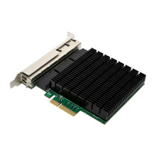 Tarjeta de Red NIC de 2,5 GB PCIe X4 Adaptador de Red Ethernet de Seis Puertos RJ45 Compatible con para Win Server/7/8/10/Linux