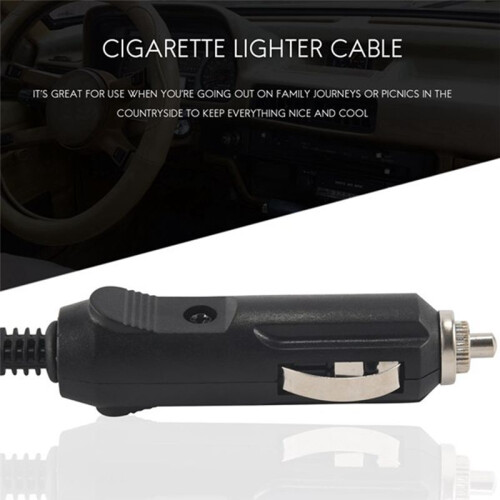 2m 12V Replacement Car Cooler Box Fridge Cigarette Lighter 2 Pin Charger Cable 1