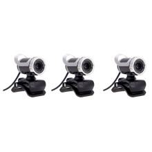 3X USB 2,0 12-Megapixel-Hd-Kamera-Web-Cam 360 Grad mit Mic-Clip- für Desktop-Skype-Computer Pc Laptop