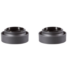 2 Stücke 52MM 3-IN-1 Gegenlichtblende Gummi Objektiv fuer ; , , , und Andere Kamera Objektive mit Filtergroesse 52MM