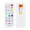 Living And Home White TV Stand with RGB LED Lights 5