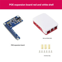 For Raspberry Pi 5 PoE HAT+Case 802.3af/At PoE HAT (G) for Raspberry Pi 5 POE Ethernet Power Supply Expansion Board