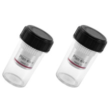 2X Lentille D'Objectif Achromatique de Plan de Microscope 4X Objectifs de Microscope Métallurgique Biologique