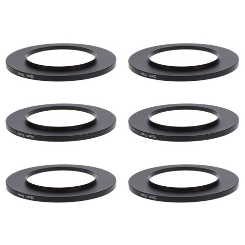 6pcs 52mm-77mm 52-77 Metal Step  Filter Ring Adapter for Camera