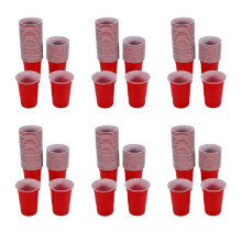 300Pcs 450Ml Red Disposable Plastic Cup Party Cup Bar Restaurant Supplies Household Items for Home Supplies