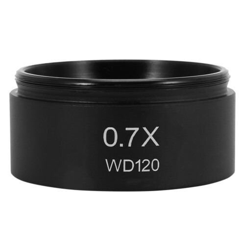 2X WD120 0.7X Trinocular Stereo Microscope Auxiliary Objective Lens Barlow Lens 48mm Thread 1
