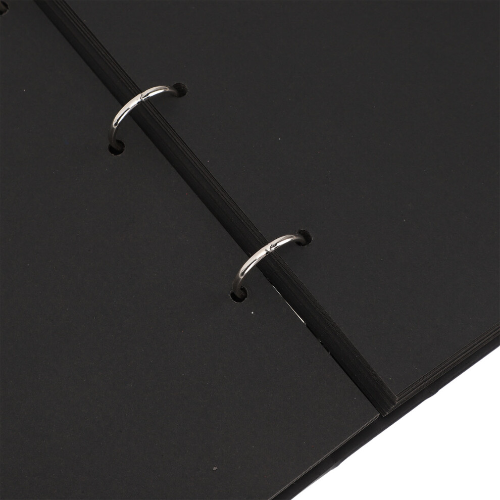 Baby Photo Album With Window Keepsake Black