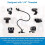 2X Suporte para Webcam Suporte de Pescoço de Ganso com Grampo Flexível de Montagem em Mesa de 25 Polegadas para  Webcam C930E, C930, C920, 2
