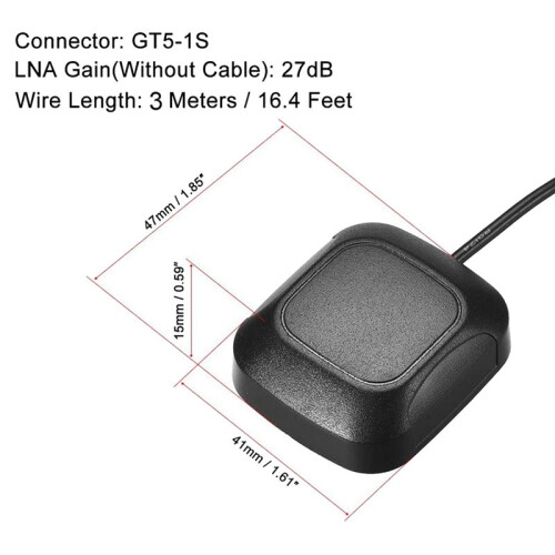 6X Car GPS Navigation Active Antenna GT5-1S Jack Antenna Connector Cable for 2