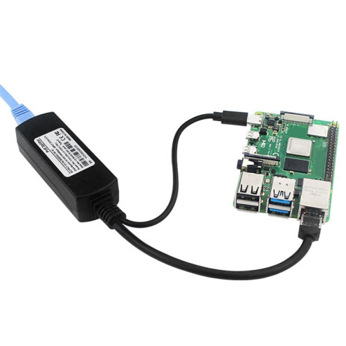 Para Raspberry Pi 4B Poe Splitter 10/100/1000Mbps 5V 3A Tipo C Poe Splitter para Raspberry Pi 4B 2