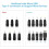 2X  Power Cord USB to 5.5X2.1 Multifunctional  Interchangeable Plug 6