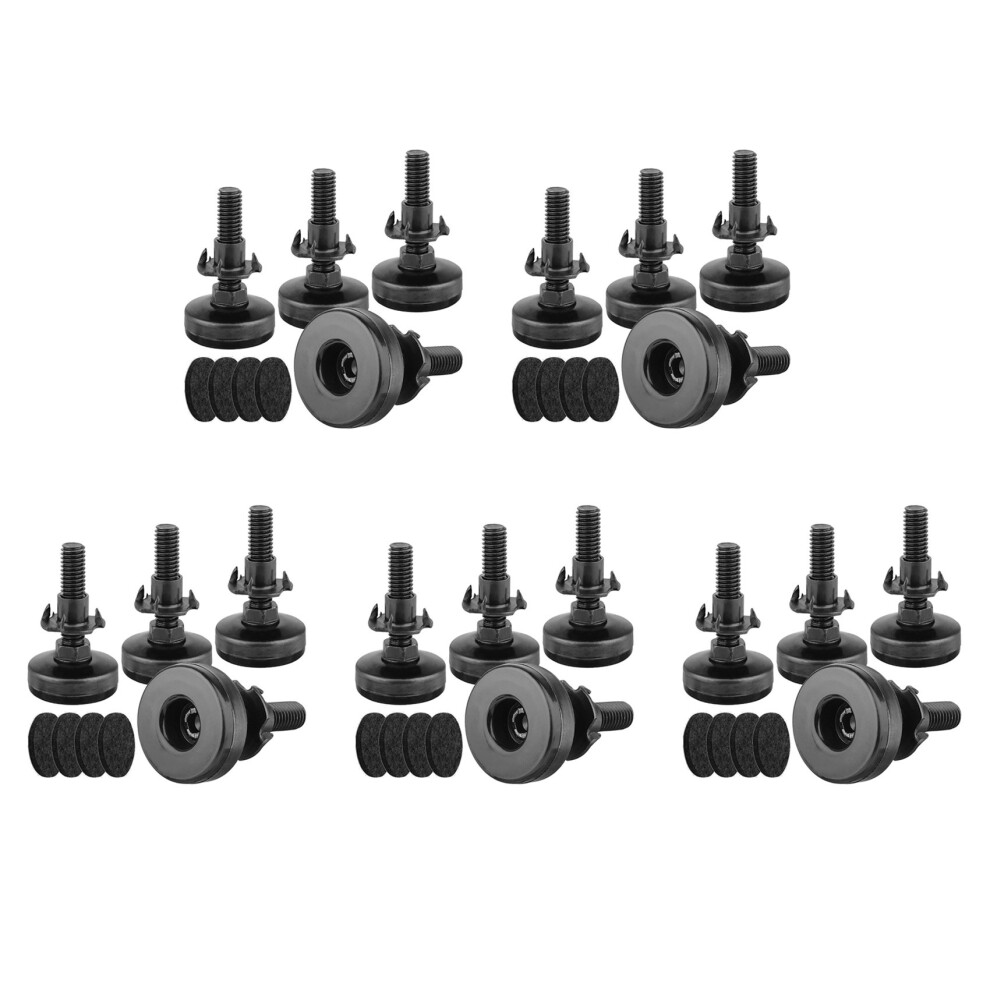20Pcs Furniture Levelers Heavy Duty Furniture Leveling Feet Adjustable Leg Levelers For Cabinets Tables Chairs Raiser 6033189796987