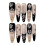 (L) 10PCS Flash Cat Eye False Nails for Women 6