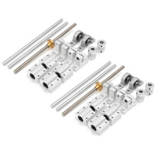 30Pcs 200mm Optical Axis Guide Bearing Housings Aluminum Rail Shaft Lead Screw Rod Slide Bushing Shaft Coupling Parts