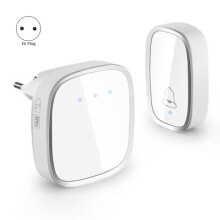 Wireless Doorbell Home AC Digital Music Doorbell 300 Meters Remote Control Home Doorbell One to Two EU Plug