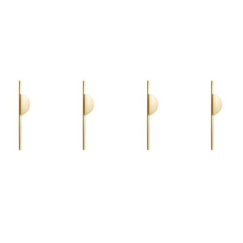 4X Kitchen Pulls Cabinet Pulls Handle Brushed Brass Wardrobe Handles Closet Handles -Gold Large