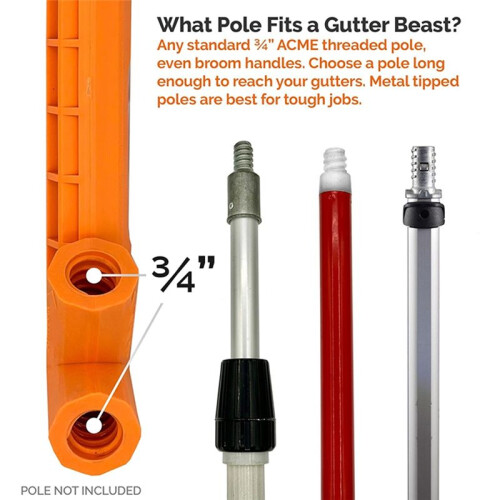 Gutter Tool Gutter Beast Gutter Cleaning From the Ground  Clean From Roof and Clean Off Gutter Guards 2