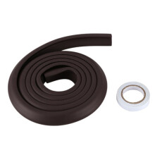 2M Children Protection Table Guard Strip Baby Safety Products Glass  Furniture Horror Crash Bar Corner Foam Bumper Collision (brown)