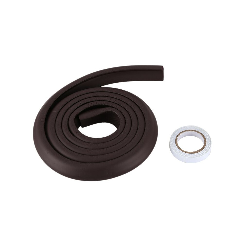 2M Children Protection Table Guard Strip Baby Safety Products Glass Furniture Horror Crash Bar Corner Foam Bumper Collision (Brown) Brown