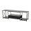Living And Home 160cm TV Stand with Fabric Drawers, Black 3