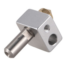 3X MK10 Hotend Kit for 3D Printer M7 Nozzle and Throat with PTFE Tube and Aluminum Heater Block Improved Version