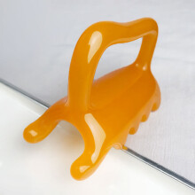 (Yellow, Regular number) Spa Resin Massager for Neck & Back