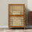 Living And Home 2 Tier Narrow Bookcase with Doors 2