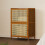Living And Home 2 Tier Narrow Bookcase with Doors 1