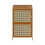 Living And Home 2 Tier Narrow Bookcase with Doors 4