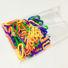 (100pcs) Colorful Chewing Chain Toys for Parrots & Small Pets
