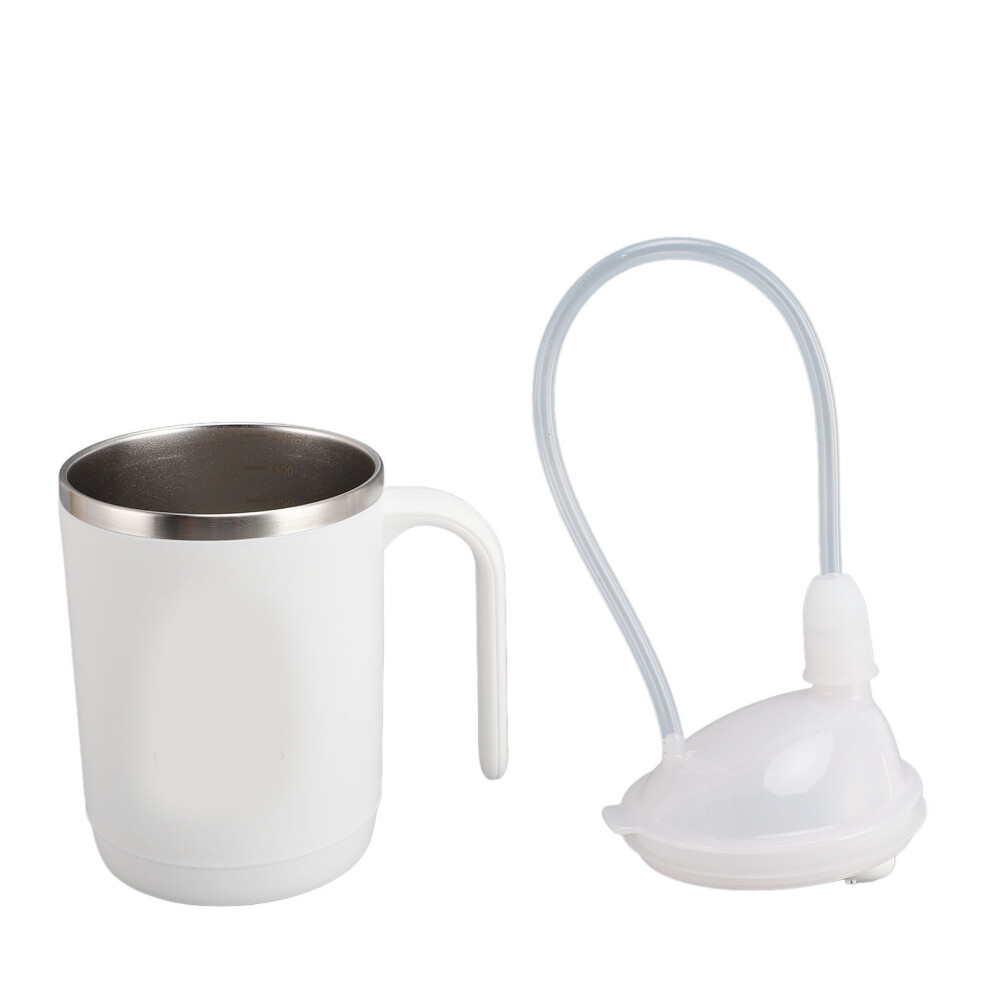 Convalescent 450ml Stainless Steel Straw Drinking Cup for Rehab & Kids